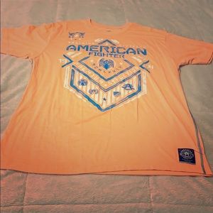 Men’s orange American fighter tee